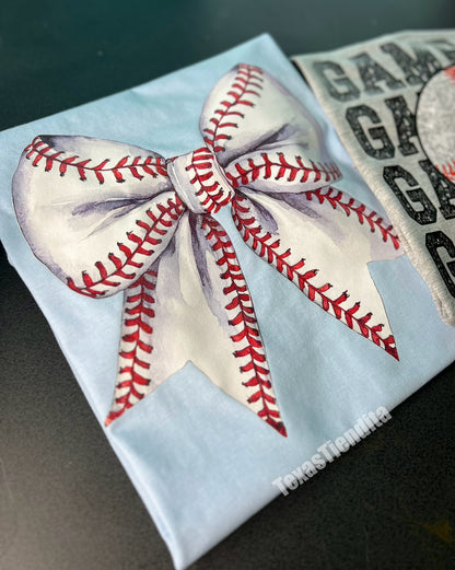Coquette baseball bow