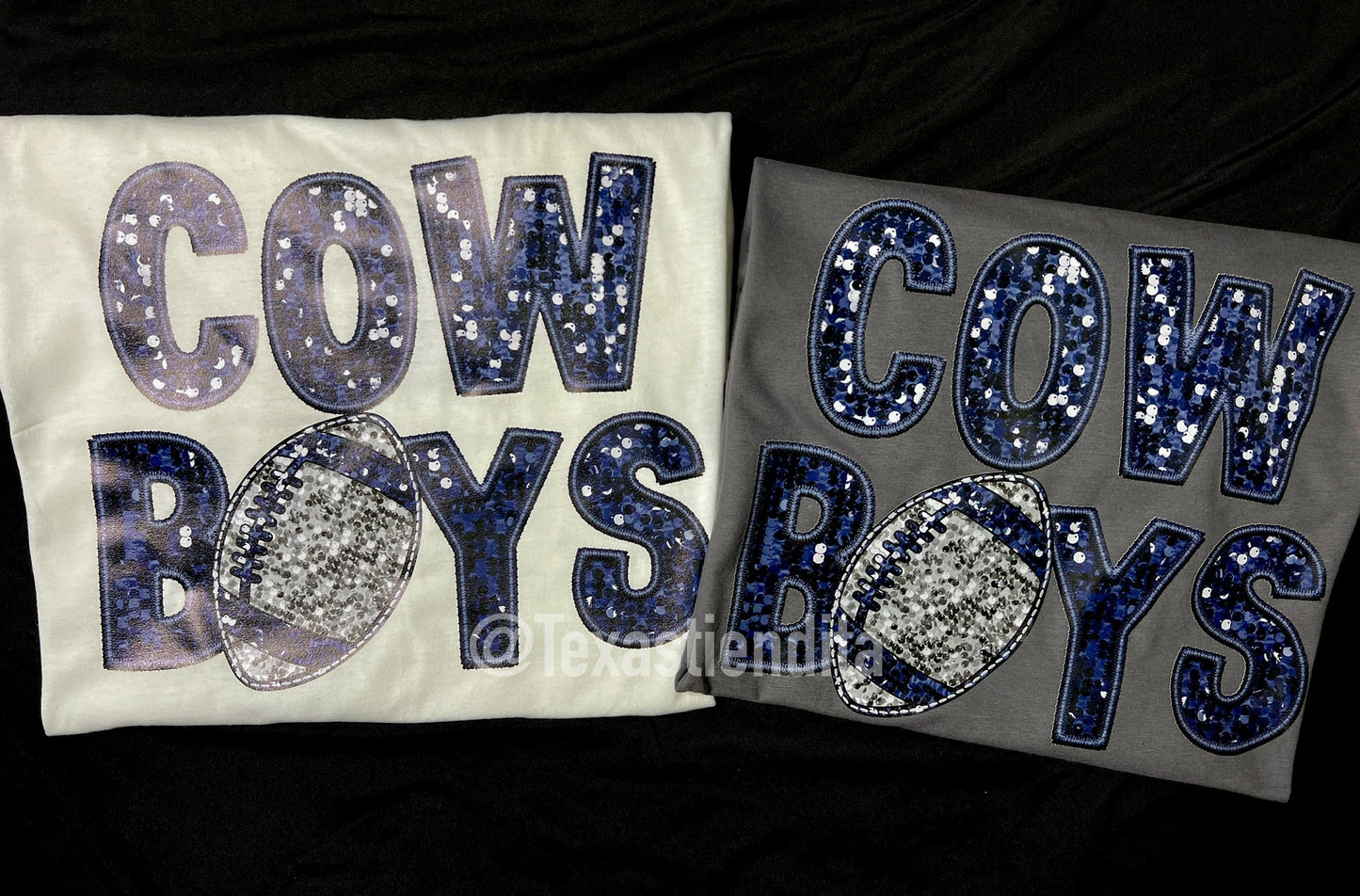 CB faux sequence tee