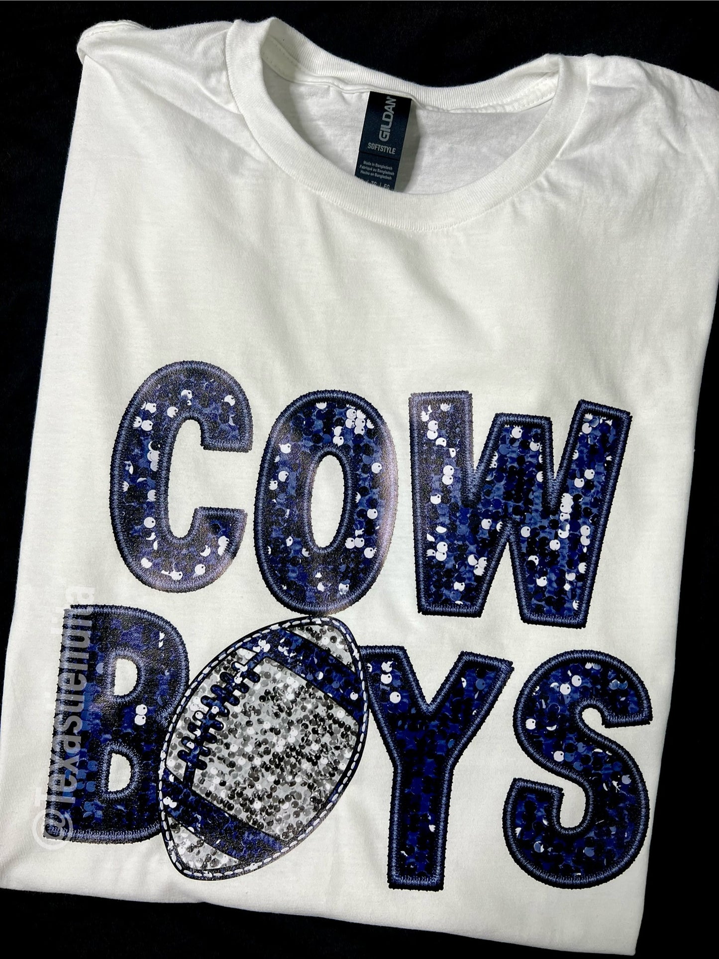 CB faux sequence tee